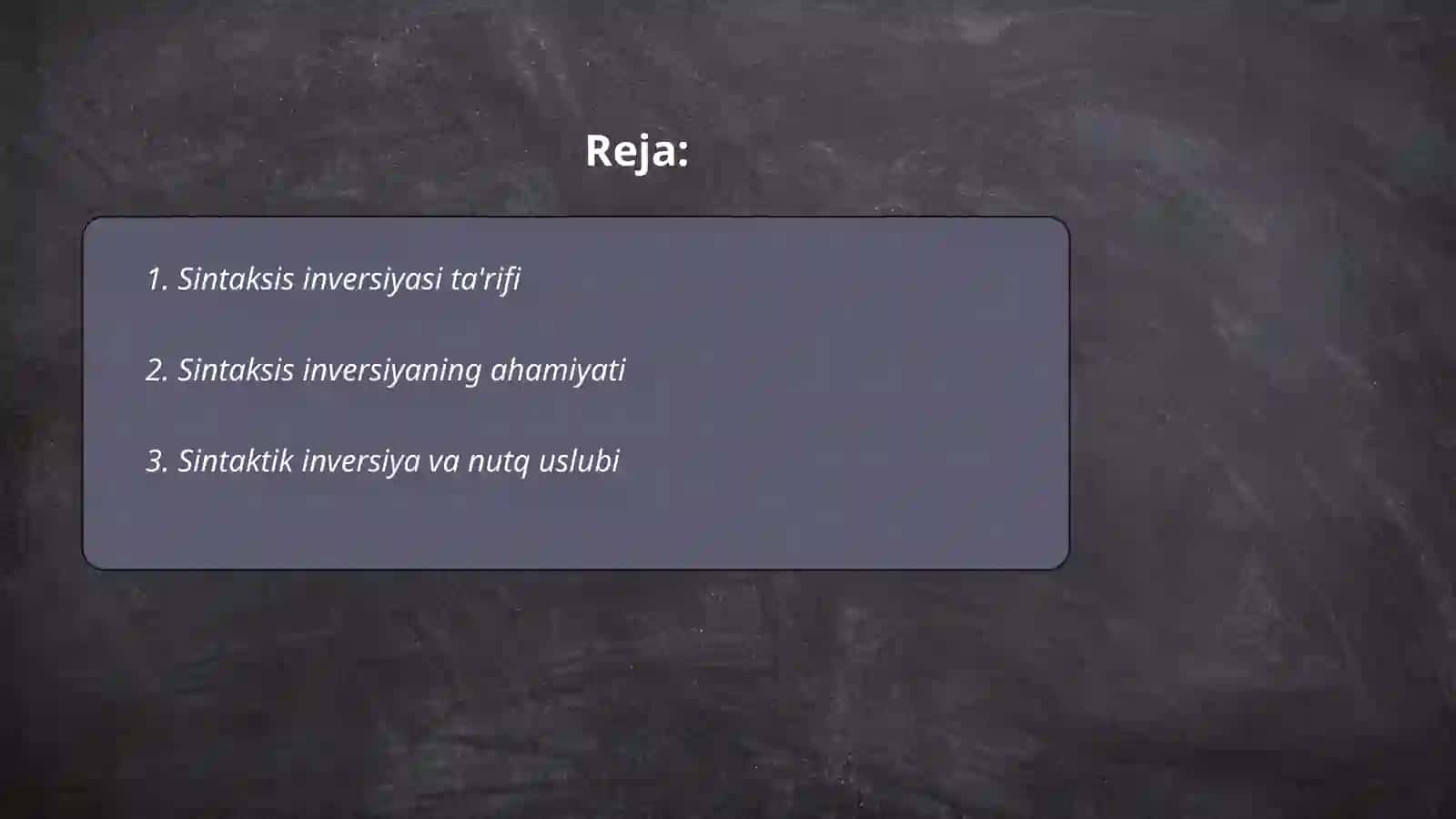 Sintaksis inversiyasi 2