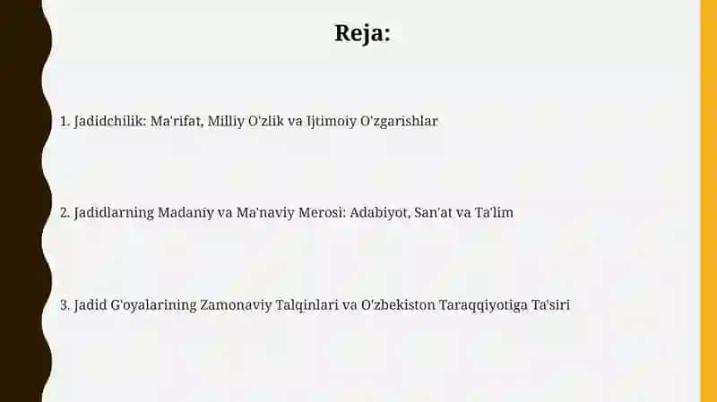 Jadid ma’rifatparvarlarining o‘lka ijtimoiy-ma’naviy hayotida tutgan o‘rni 2