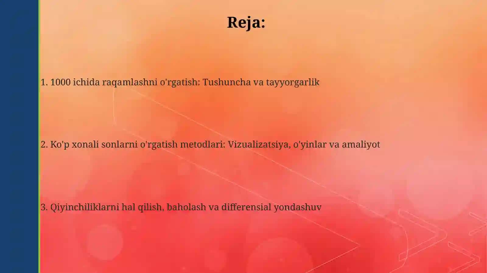 1000 ichida va koʻp xonali nomanfiy butun sonlarni nomerlashga oʻrgatish metodikasi 2