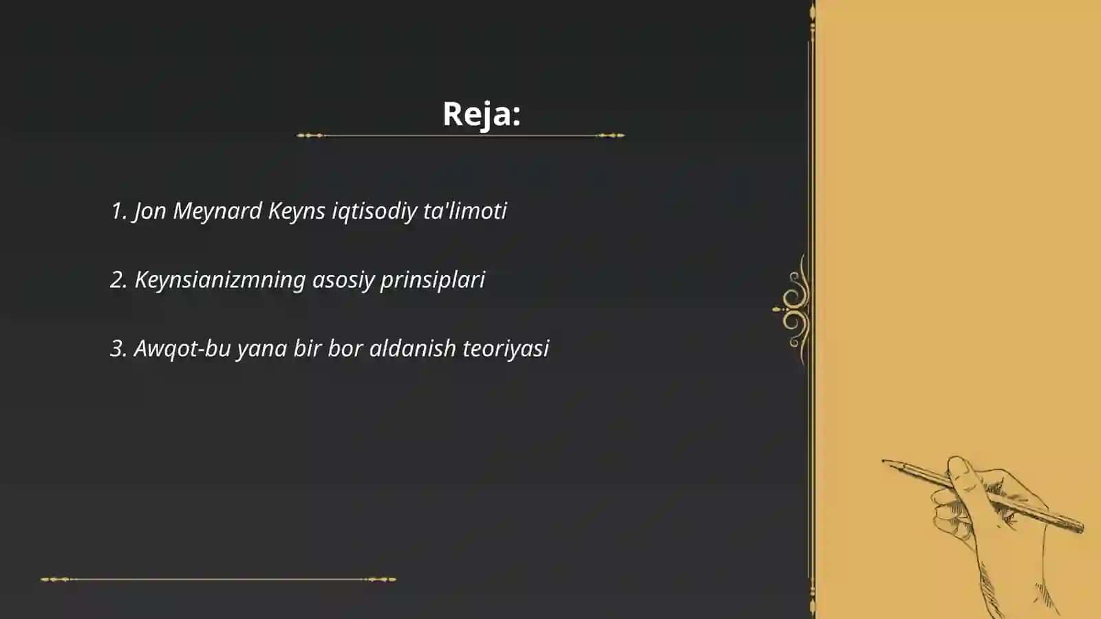 Jon Meynard Keyns ta'limoti va neokeynschilik 2