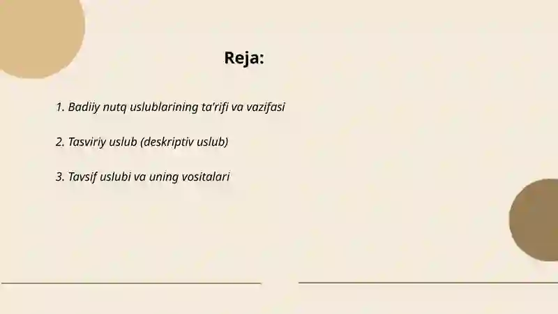 Badiiy nutq uslublari 2