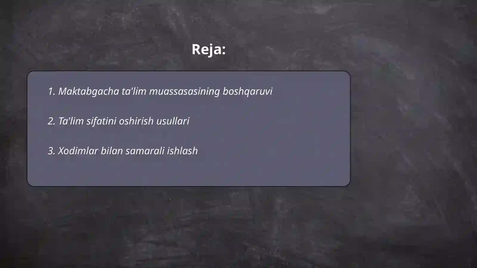 Maktabgacha ta'lim muassasi mudiri 2