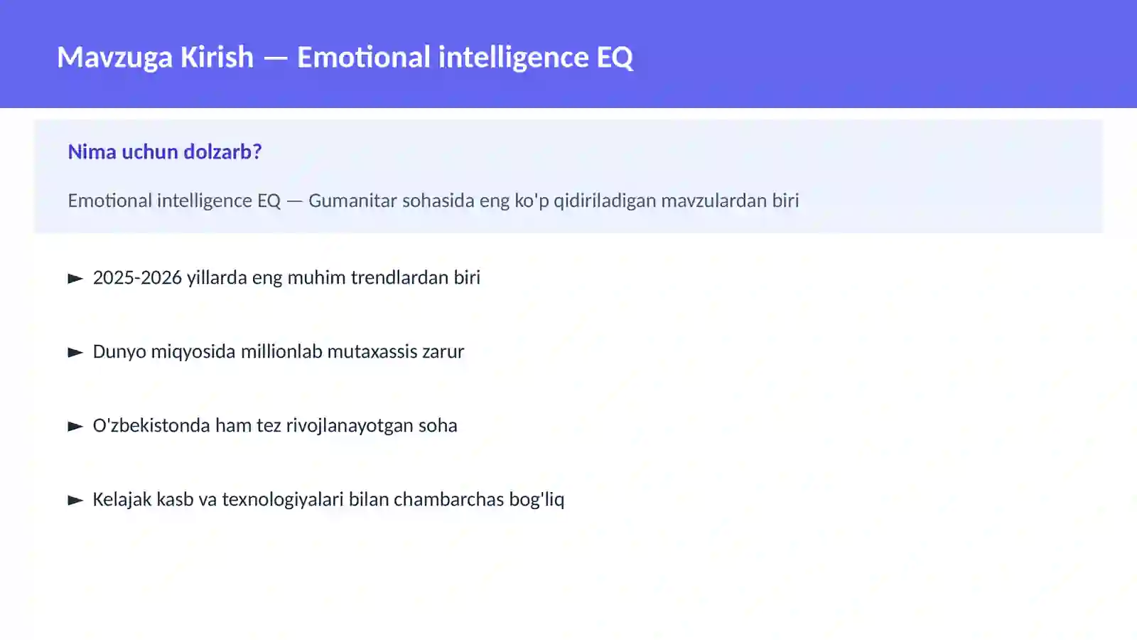 Emotional intelligence EQ 2