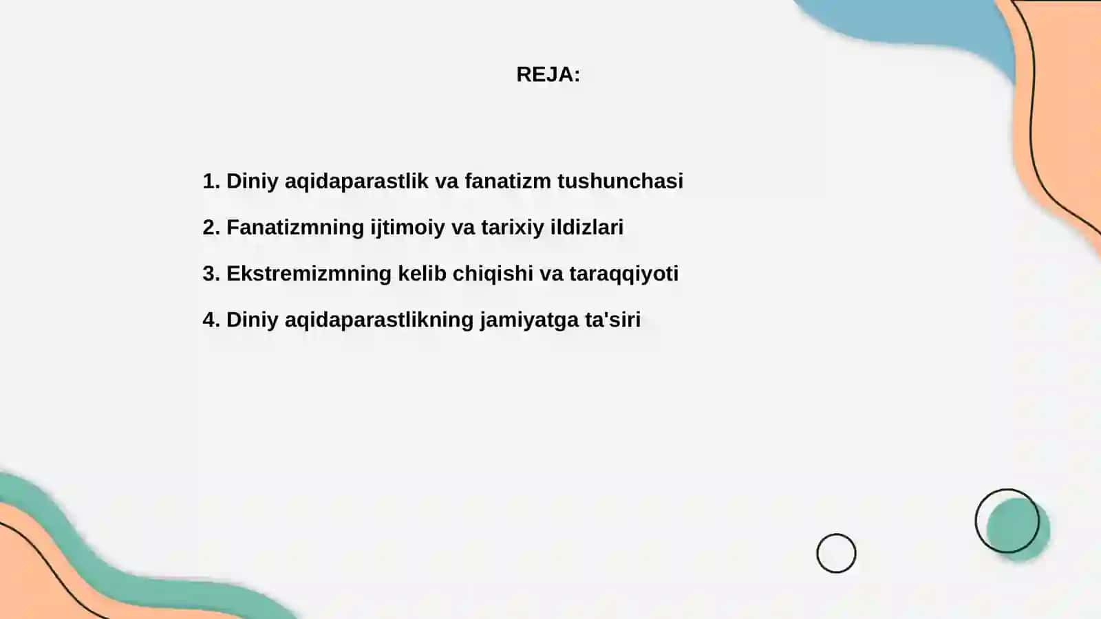 Diniy aqidaparastlik (Fanatizm) ekstremizm ijtimoiy tarixiy zaminlari va rivojlanishi 2