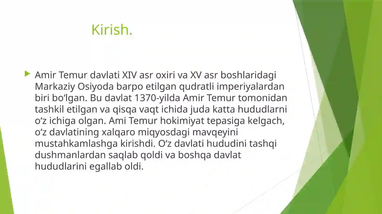 Amir Temurning harbiy yurishlari 2