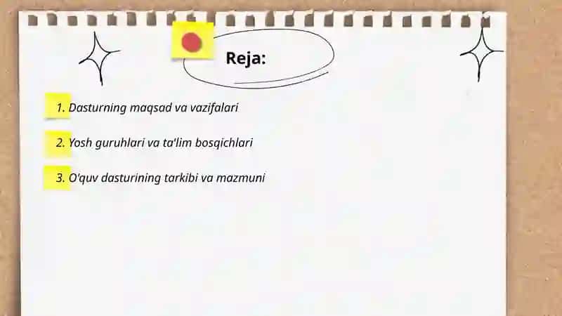 ILK QADAM DAVLAT O'QUV DASTURI 2