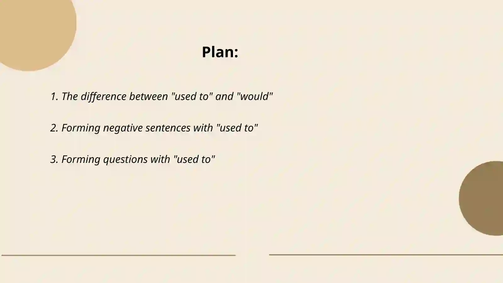 The difference between "used to" and "would" 2