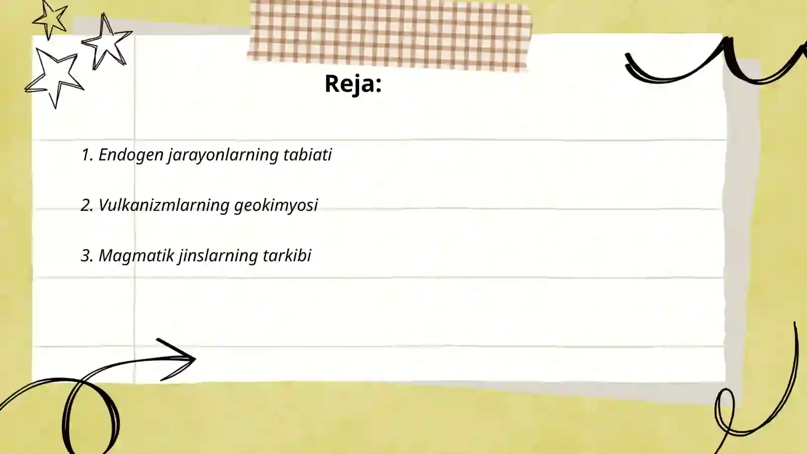 Endogen va ekzogen jarayonlari geokimyosi 2