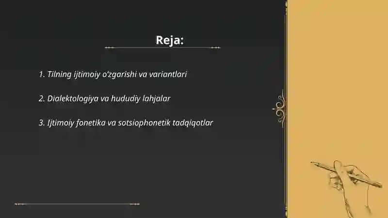 Sotsiolingvistika fanining yoʻnalishlari 2