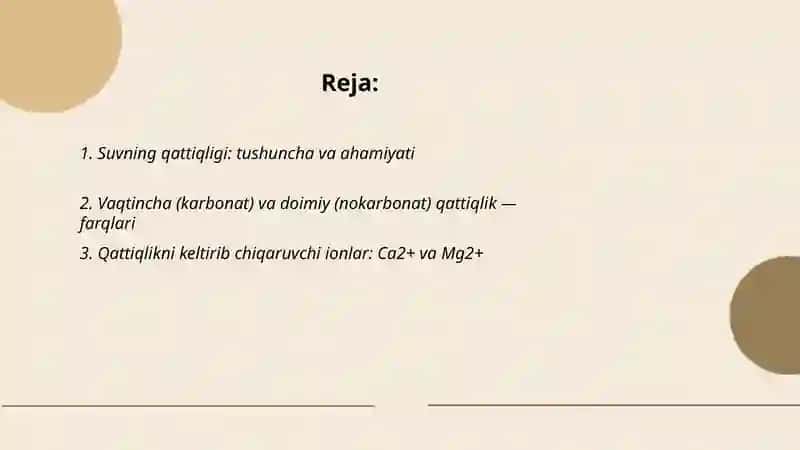 Suvning qattiqligi va uni yumshatish usullari 2