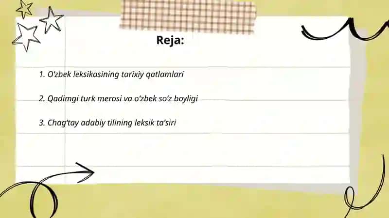 Oʻzbek tili leksikasi 2