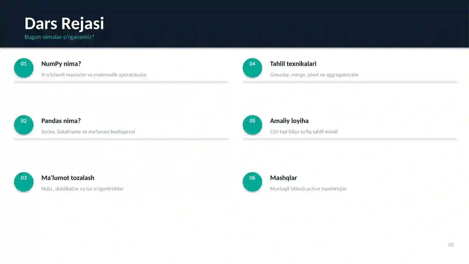 PYTHON DASTURLASH 2