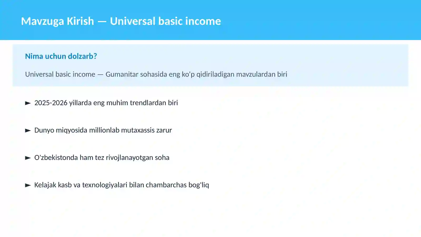 Universal basic income 2