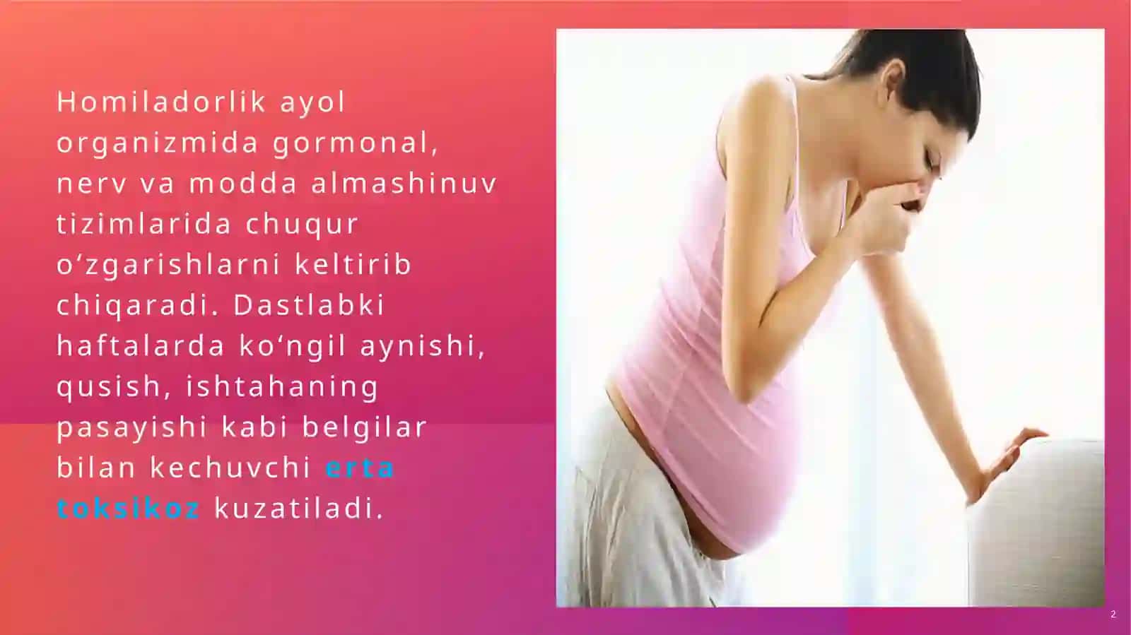 Xoriogonadotropin, estrogen, progesteron oshishi 2