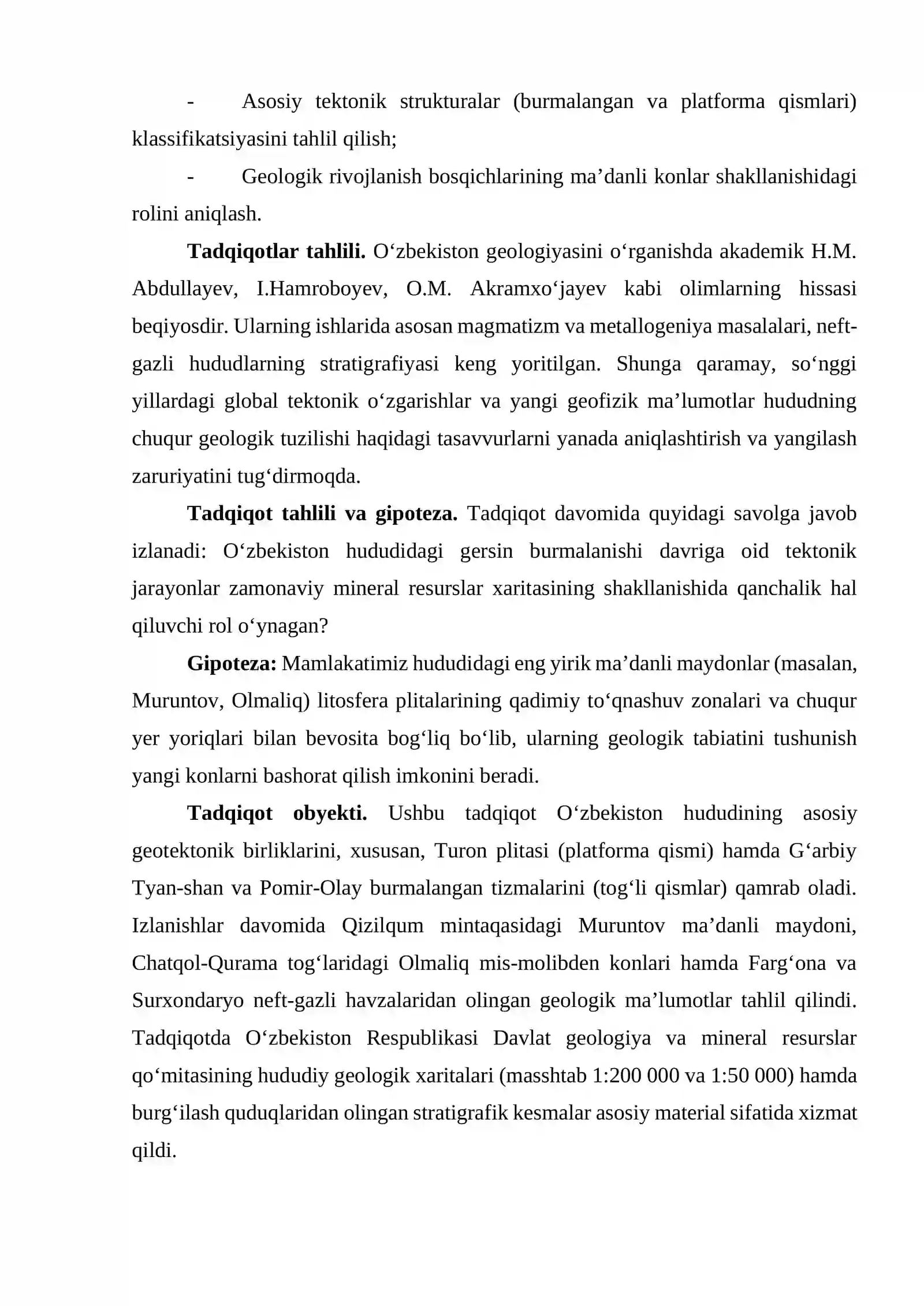 O‘ZBEKISTON HUDUDINING GEOLOGIK TUZILISHI 2