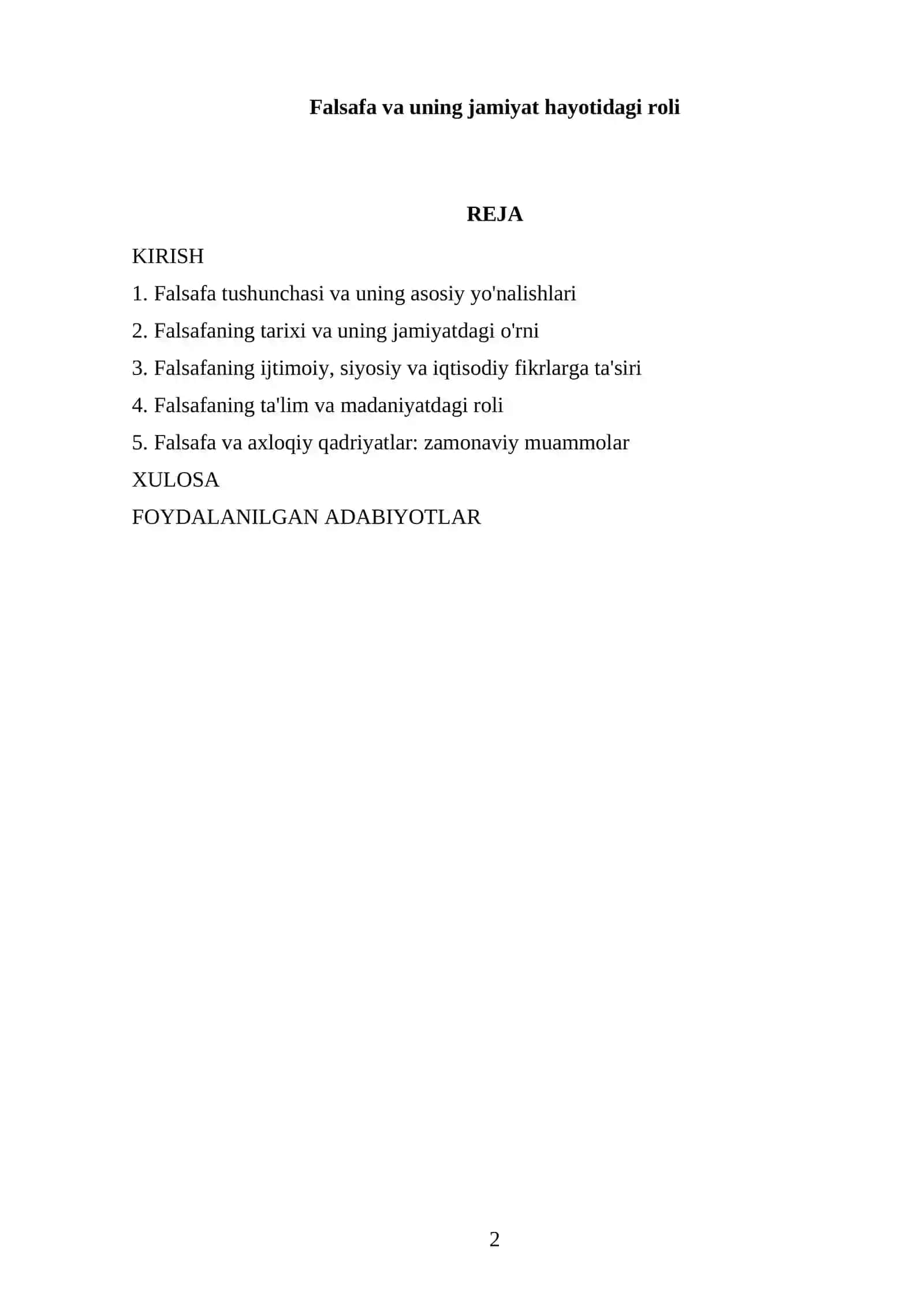 Falsafa va uning jamiyat hayotidagi roli 2