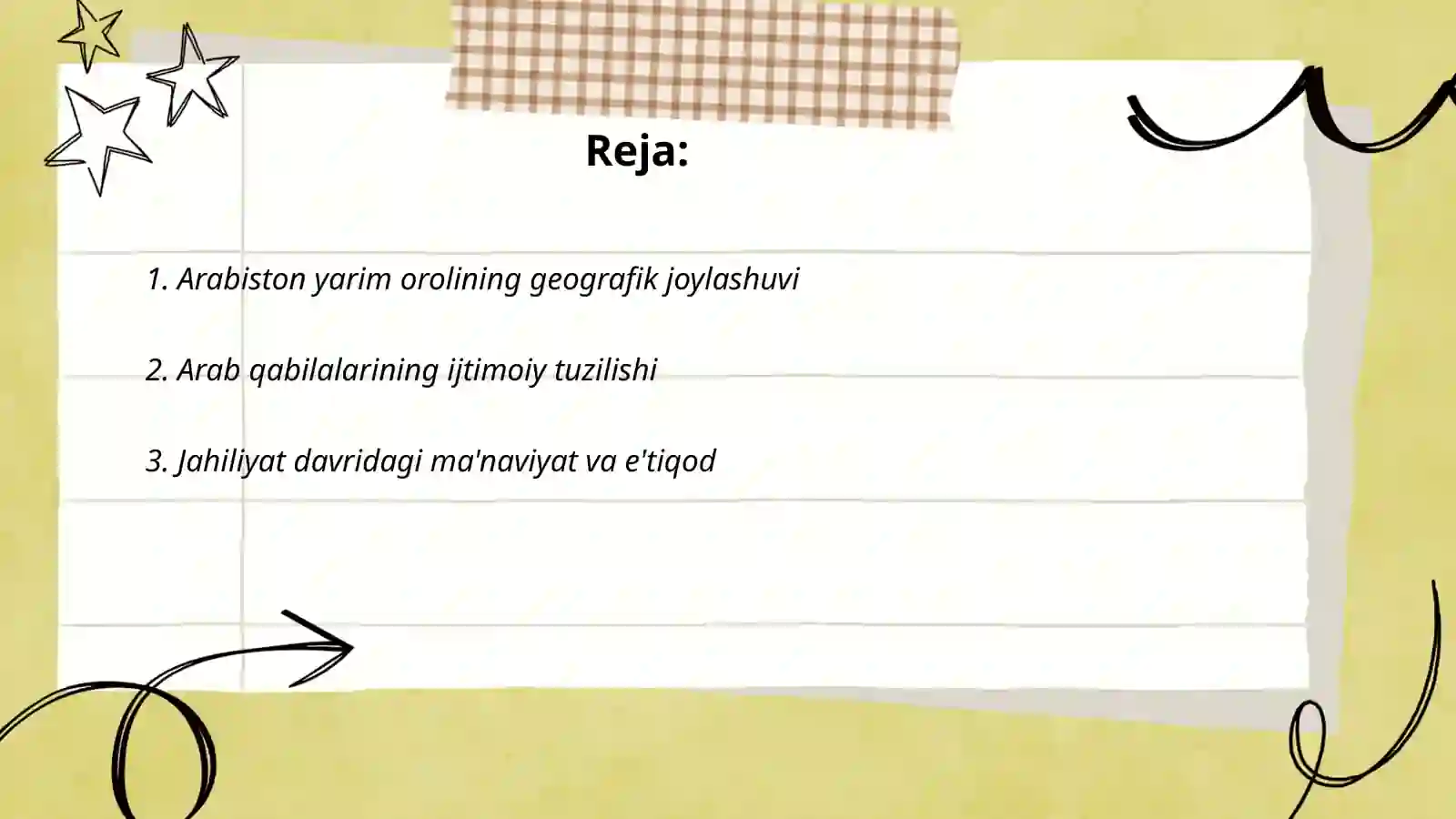 Islom dinining paydo bo'lishida ijtimoiy-siyosiy va madaniy sharoitlar 2