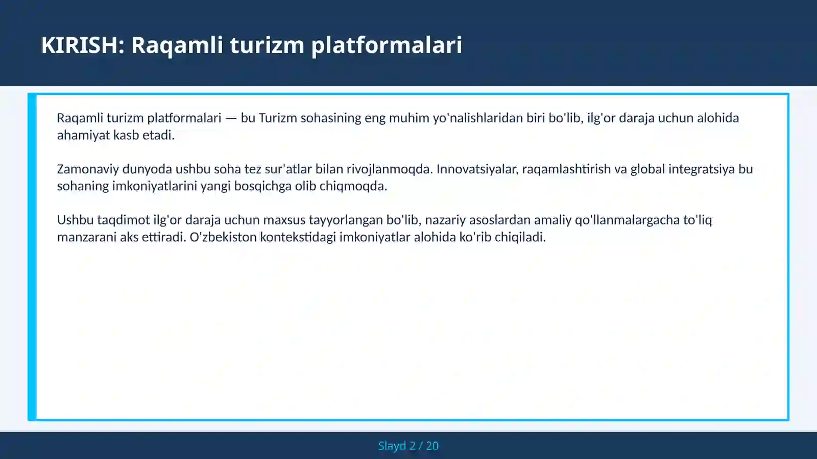 Raqamli turizm platformalari 2
