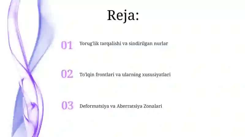 Yorug'lik Tarqalishi va Sindirilgan Nurlar 2