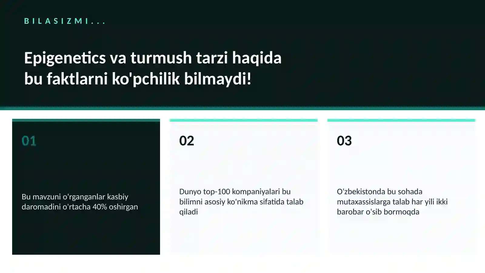 Epigenetics va turmush tarzi 2