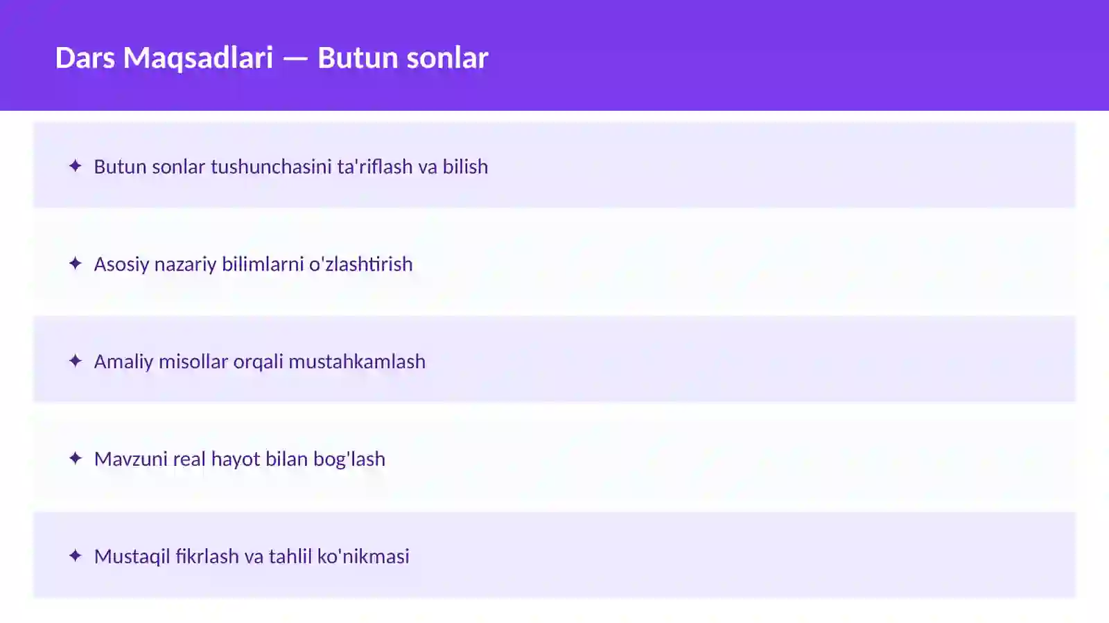 Sonlar nazariyasi 2
