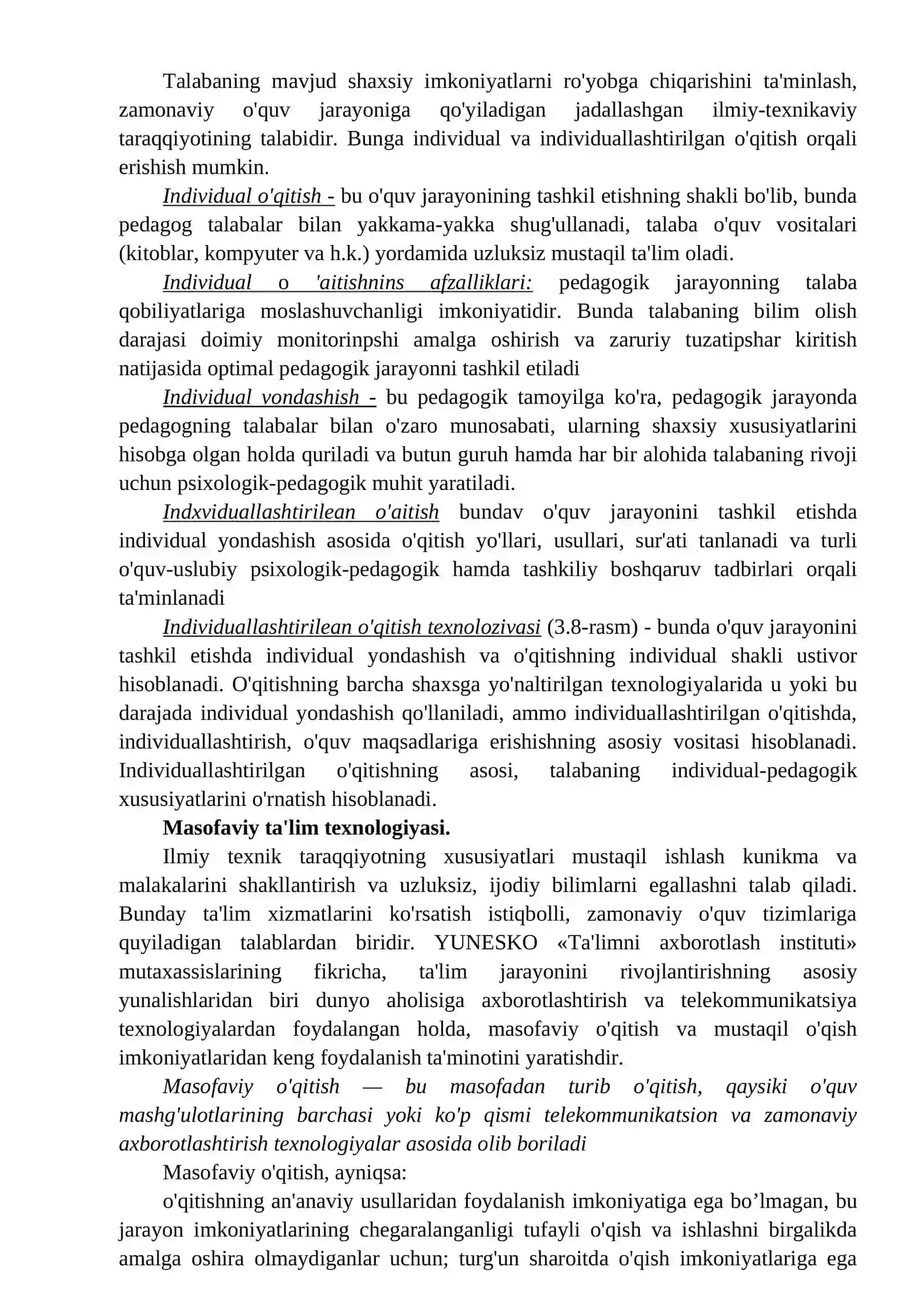 O'qitishning individuallashtirish texnologiyasi 2