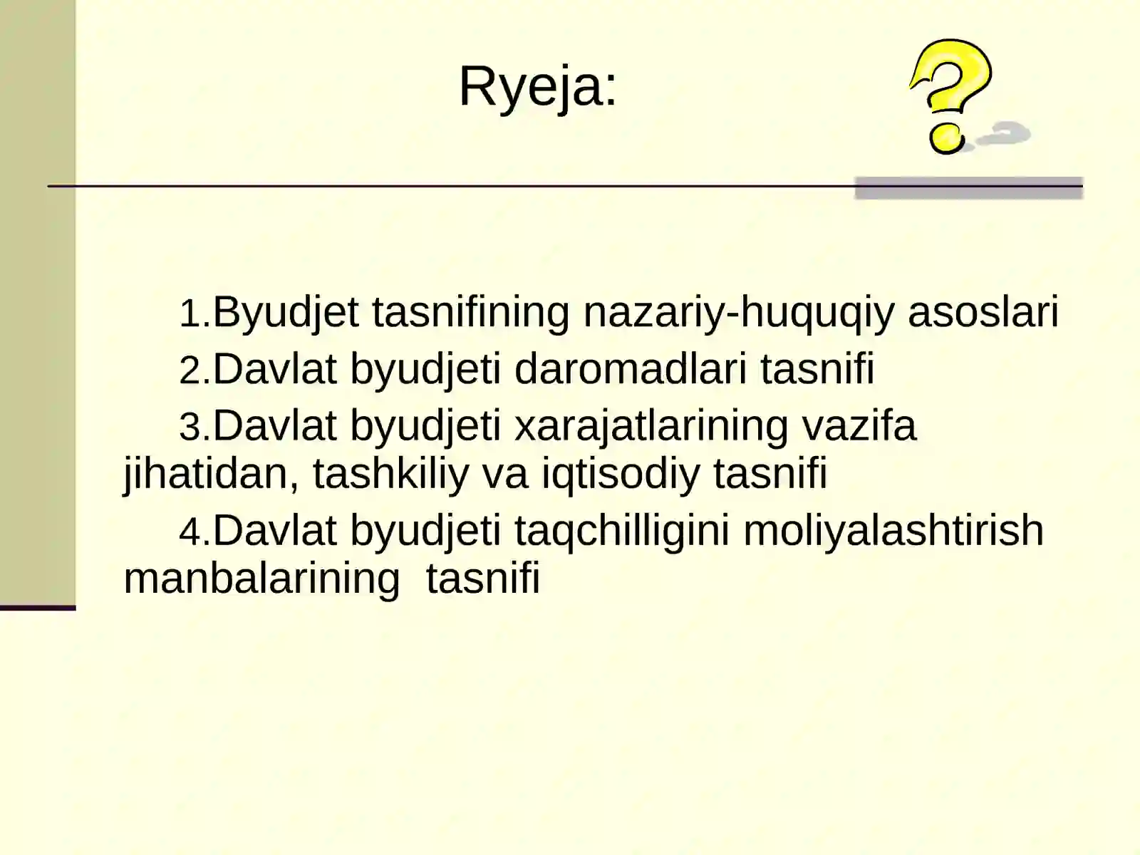 Byudjettasnifi 2