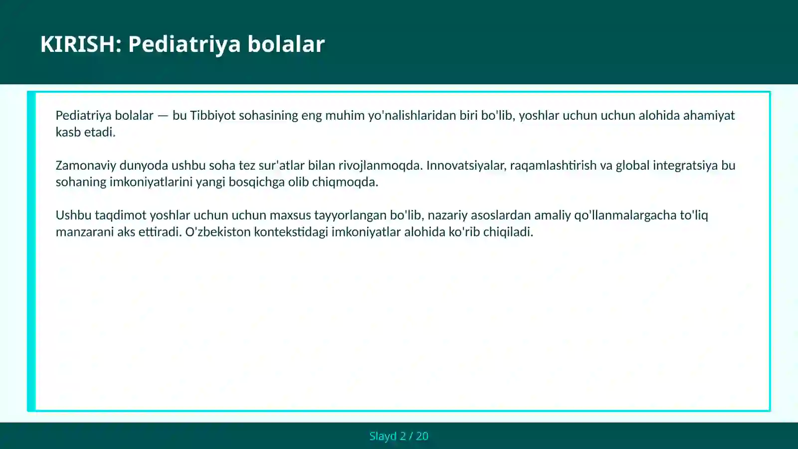 Pediatriya bolalar 2