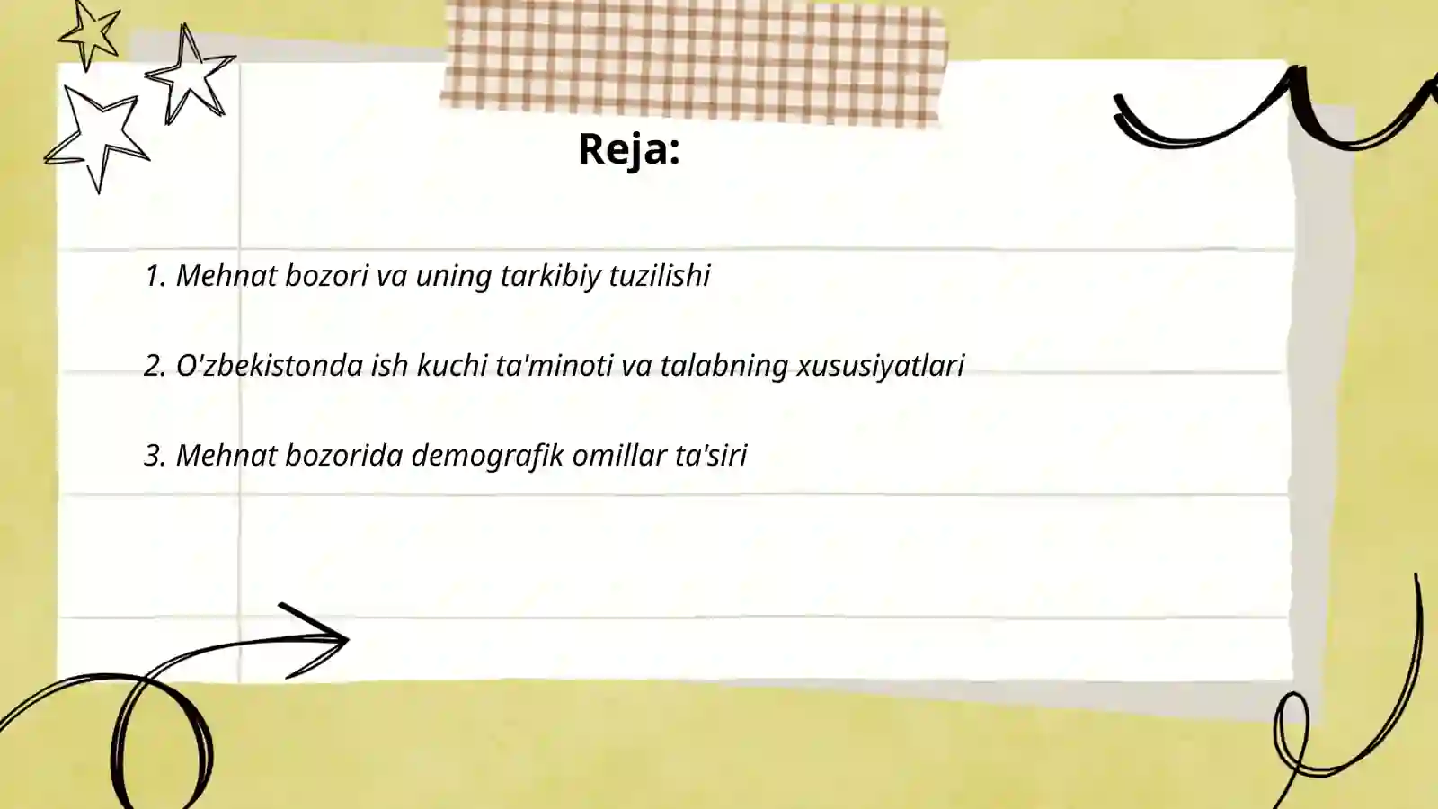 O'zbekiston Respublikasida mehnat bozorining shakllanishi va  ishsizlikning o'ziga xos xususiyatlari 2