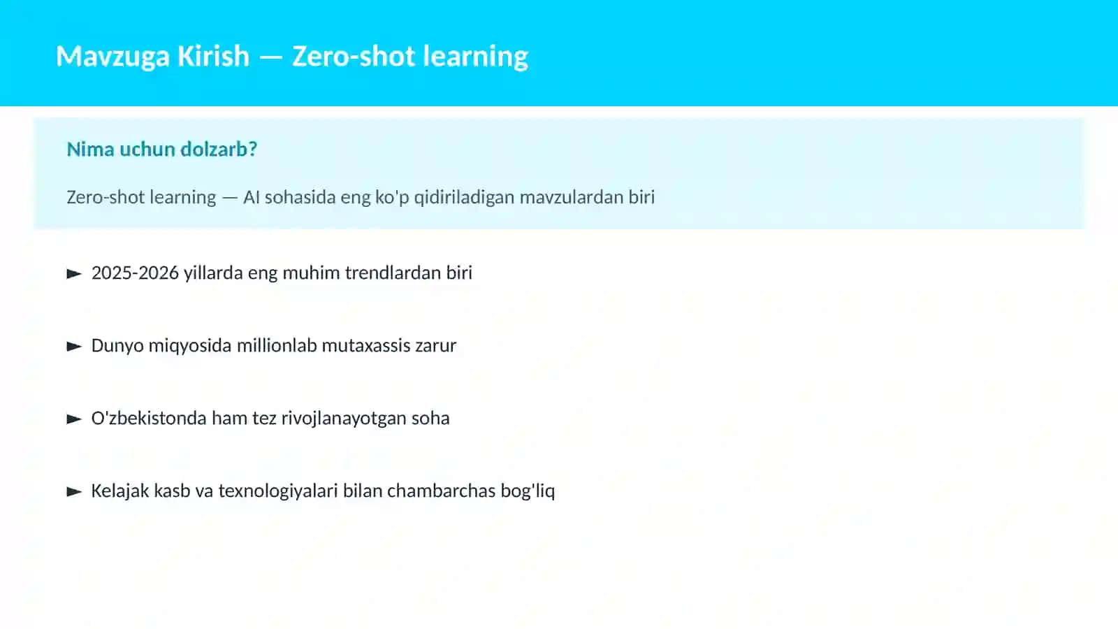 Zero-shot learning 2