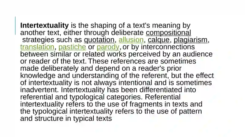 Intertextuality 2