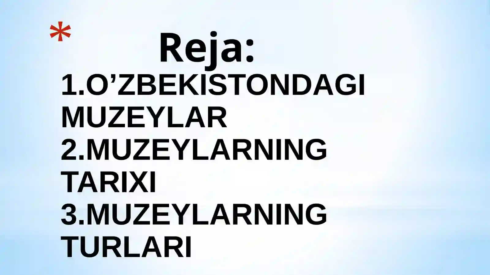 O’ZBEKISTONDA MUZEYLAR FAOLIYATI 2