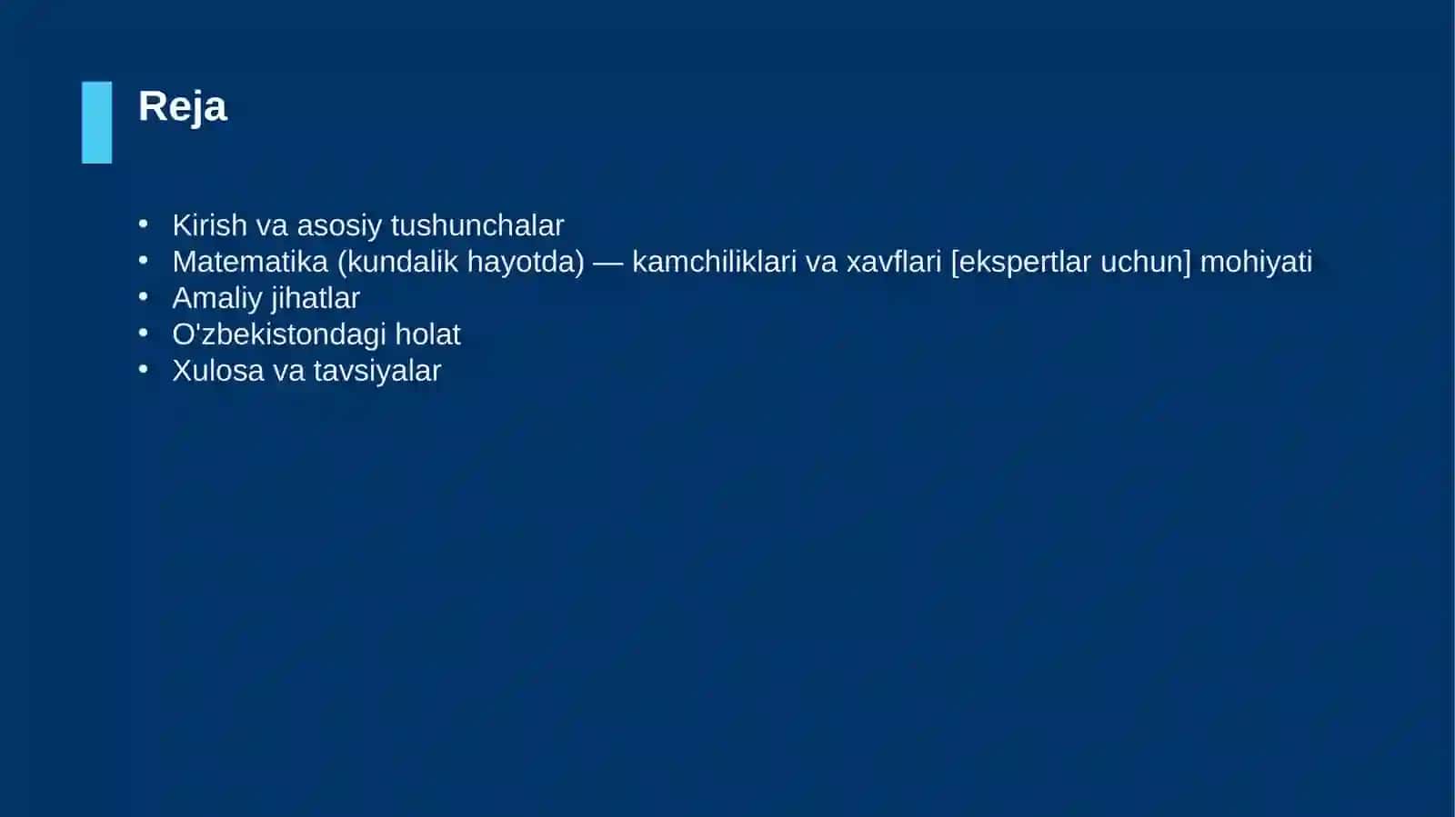Matematika (kundalik hayotda) — kamchiliklari va xavflari [ekspertlar uchun] 2