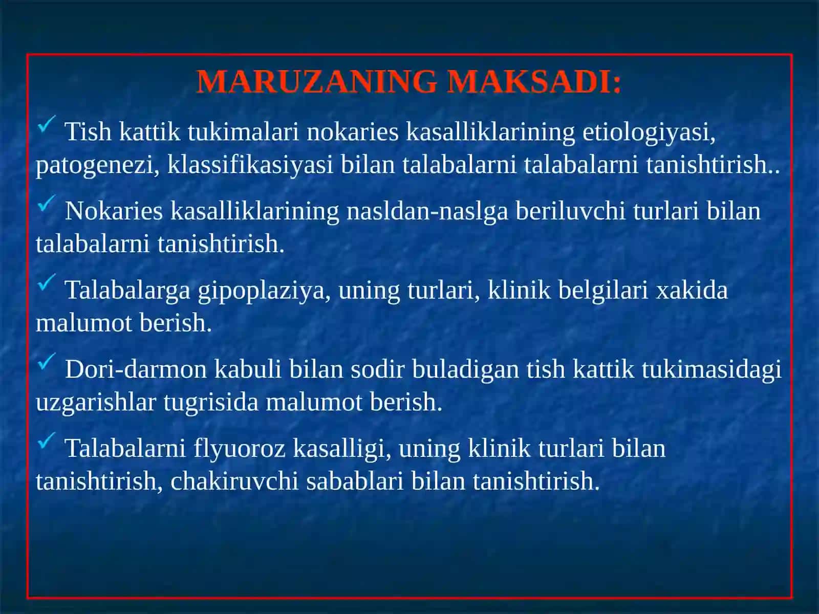 Tish kattik tukimasi nokaries kasalliklari 2
