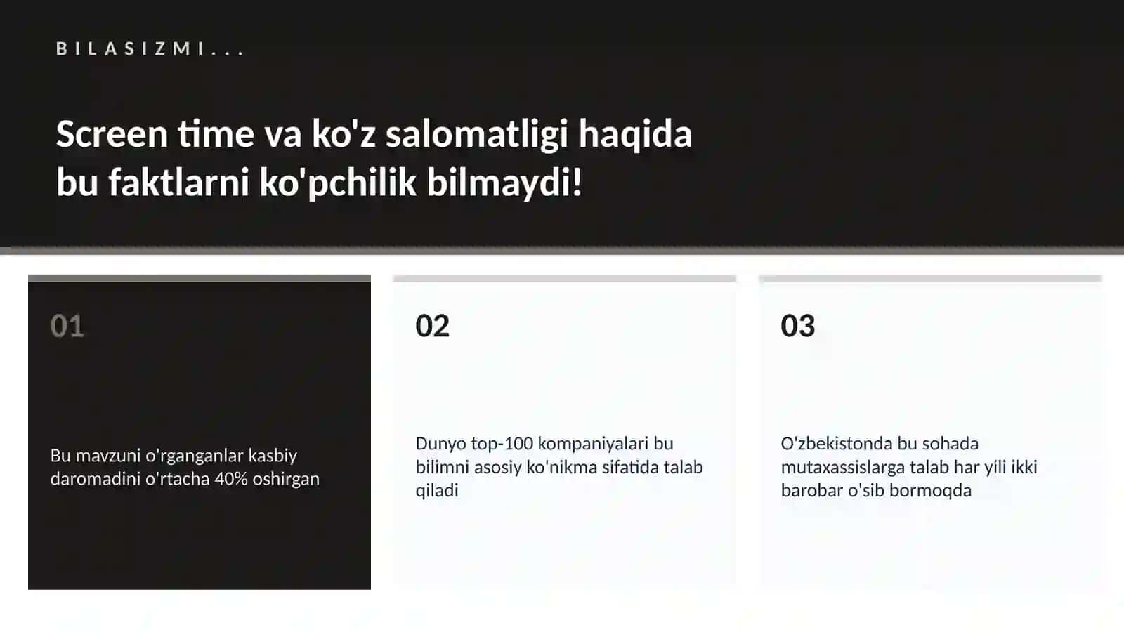 Screen time va ko'z salomatligi 2