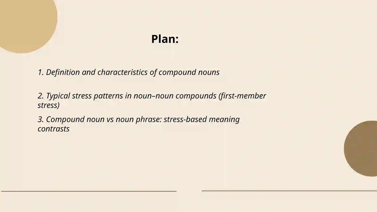 Compound Nouns Stress Patterns 2