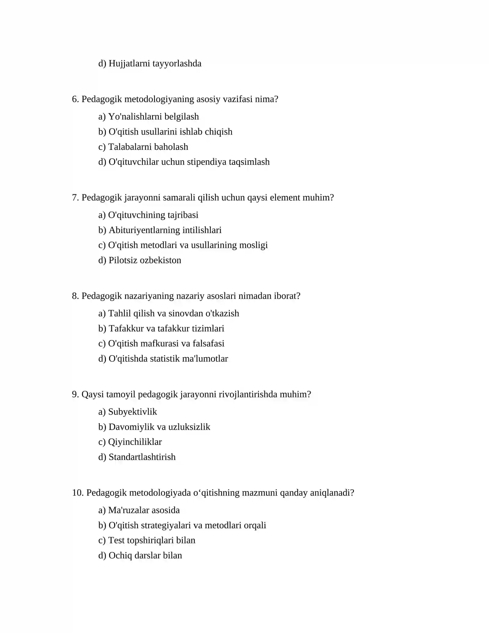 Pedagogik kvaliimeriya fanining nazariy- metodologik asoslari 2