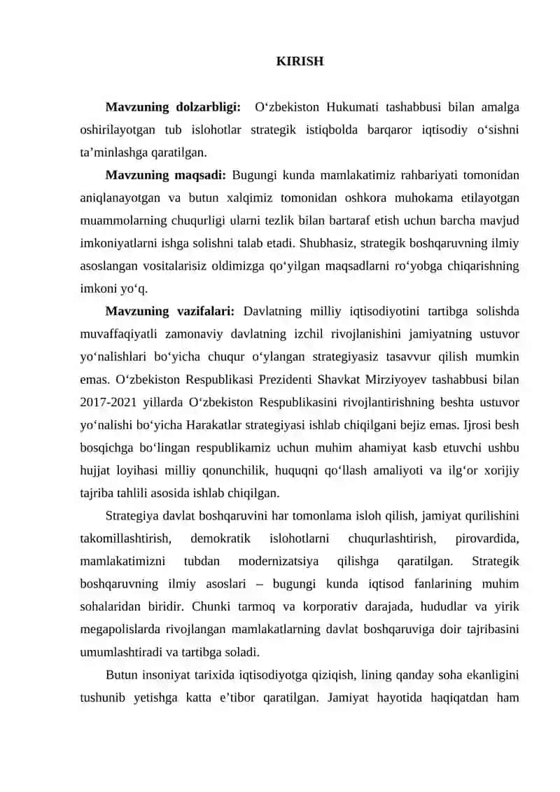 IQTISODIYOTNI DAVLAT TOMONIDAN TARTIBGA SOLISHNING MOHIYATI VA ZARURLIGI 2