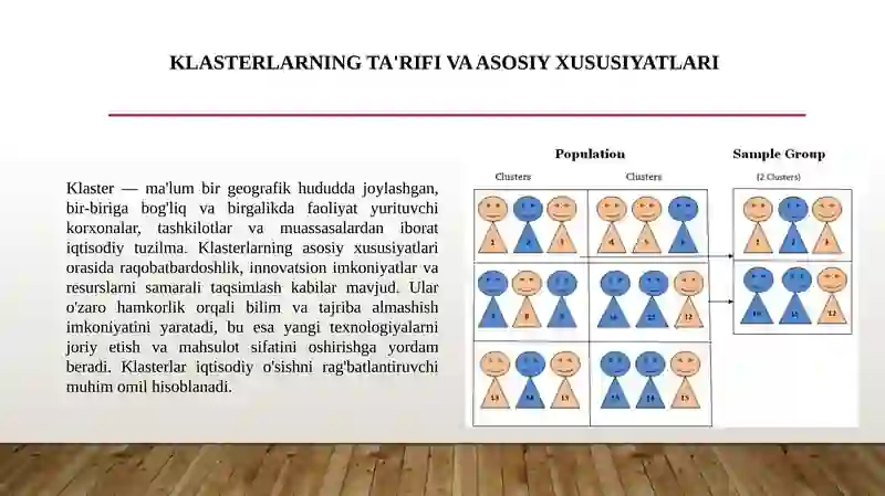 Klaster haqida tushunchalar. 2