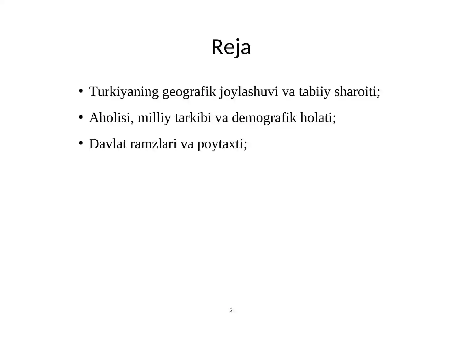 Turkiya davlati. 2