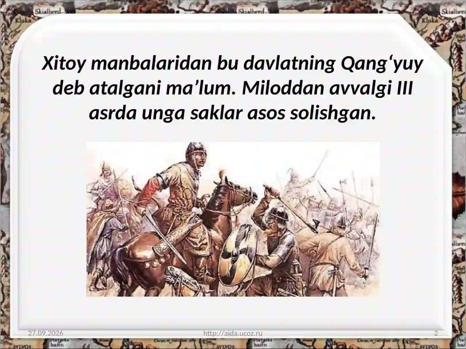 Qadimgi Qang‘ va Dovon davlati 2
