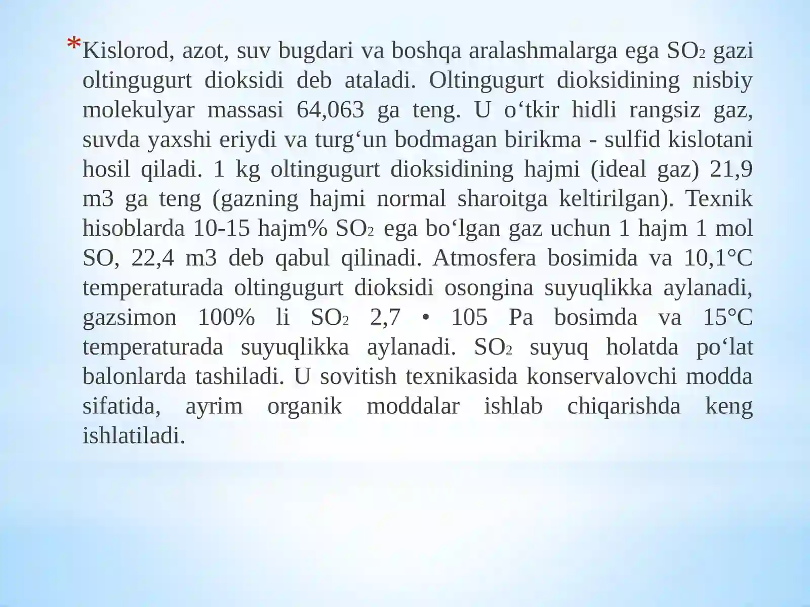 OLTINGUGURT DIOKSIDINI OLISH 2