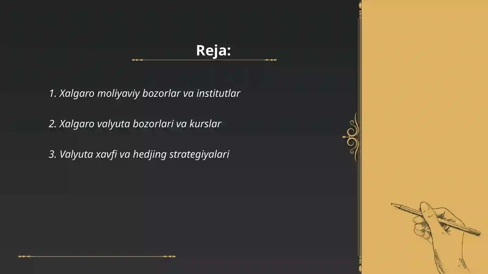 Xalgaro biznes moliyasi 2
