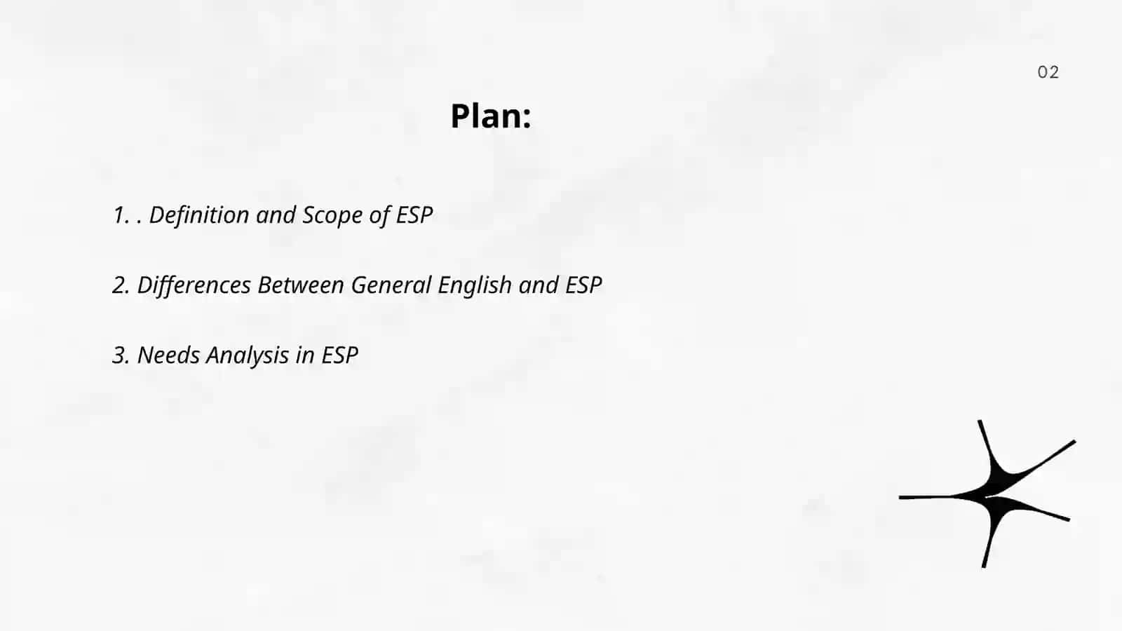 Overview of ESP. English for occupational and Academic purposes 2