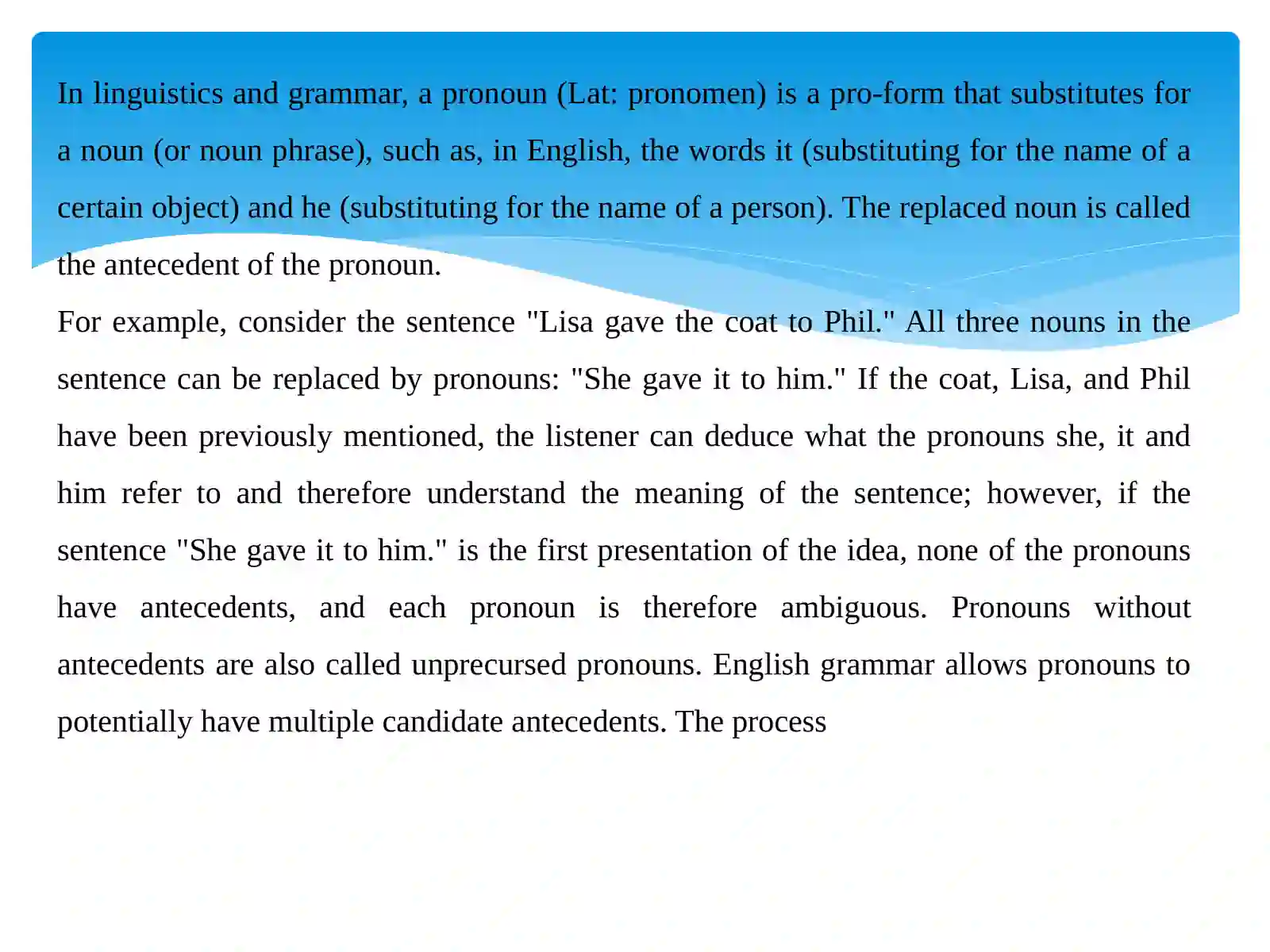 Pronouns 2