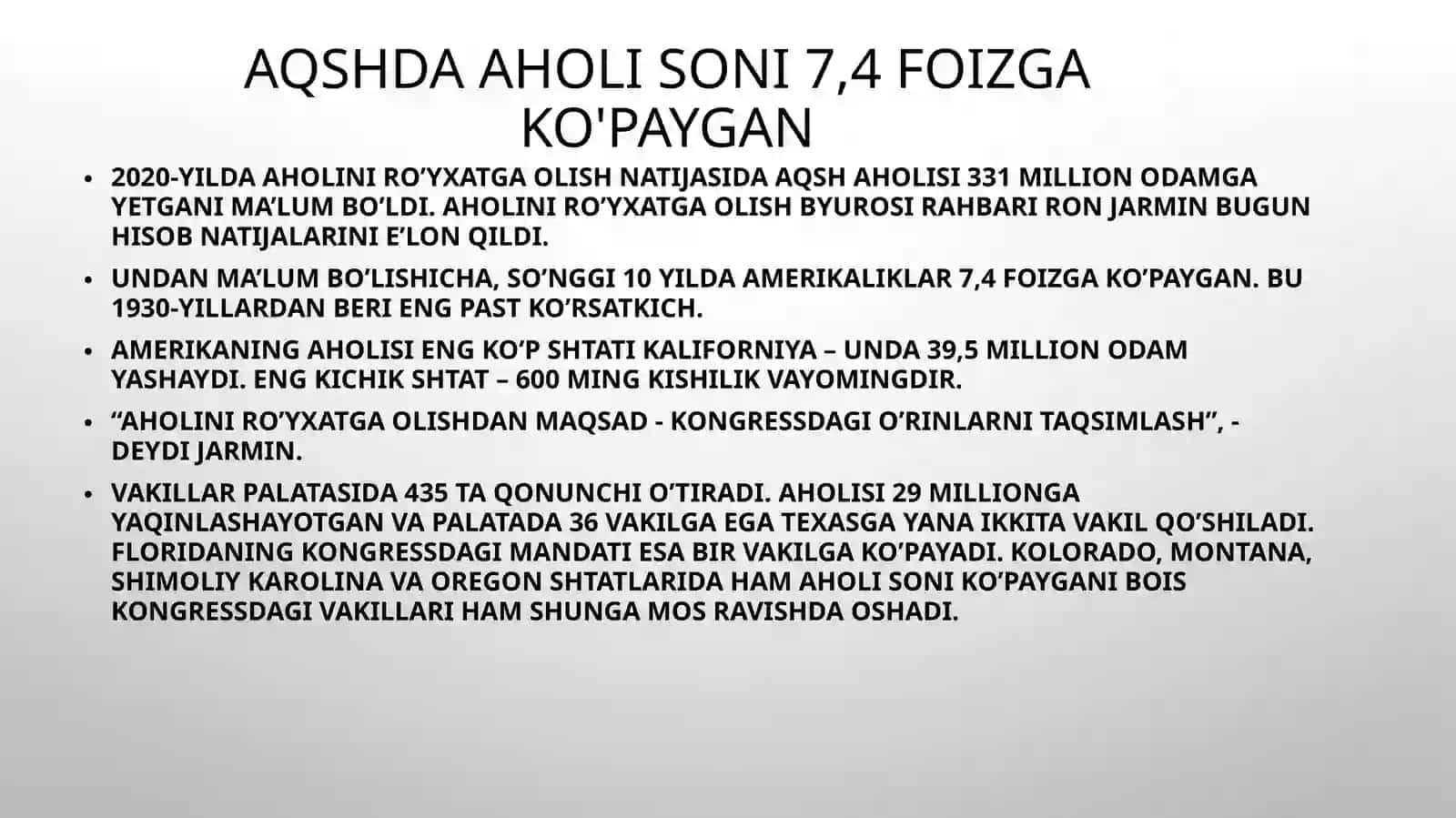 Sizbilishingizkerakbo'lganbeshtaYaIMstatistikasi 2
