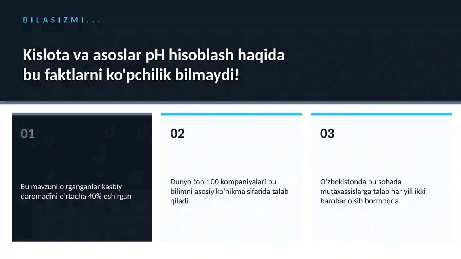 Kislota va asoslar pH hisoblash 2