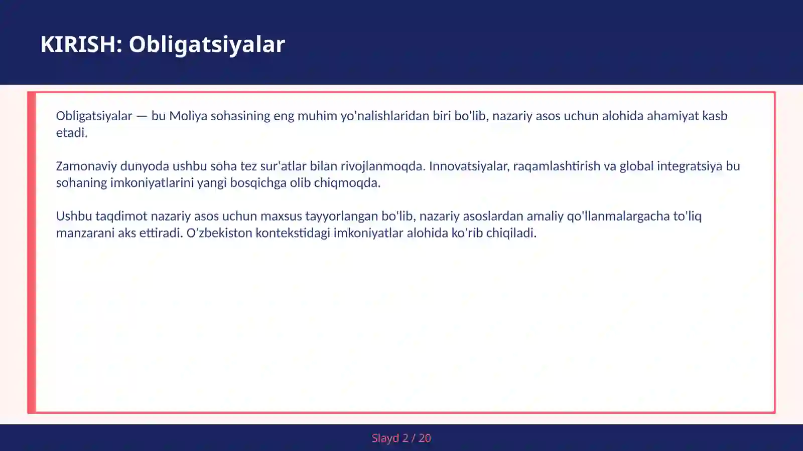 Obligatsiyalar 2