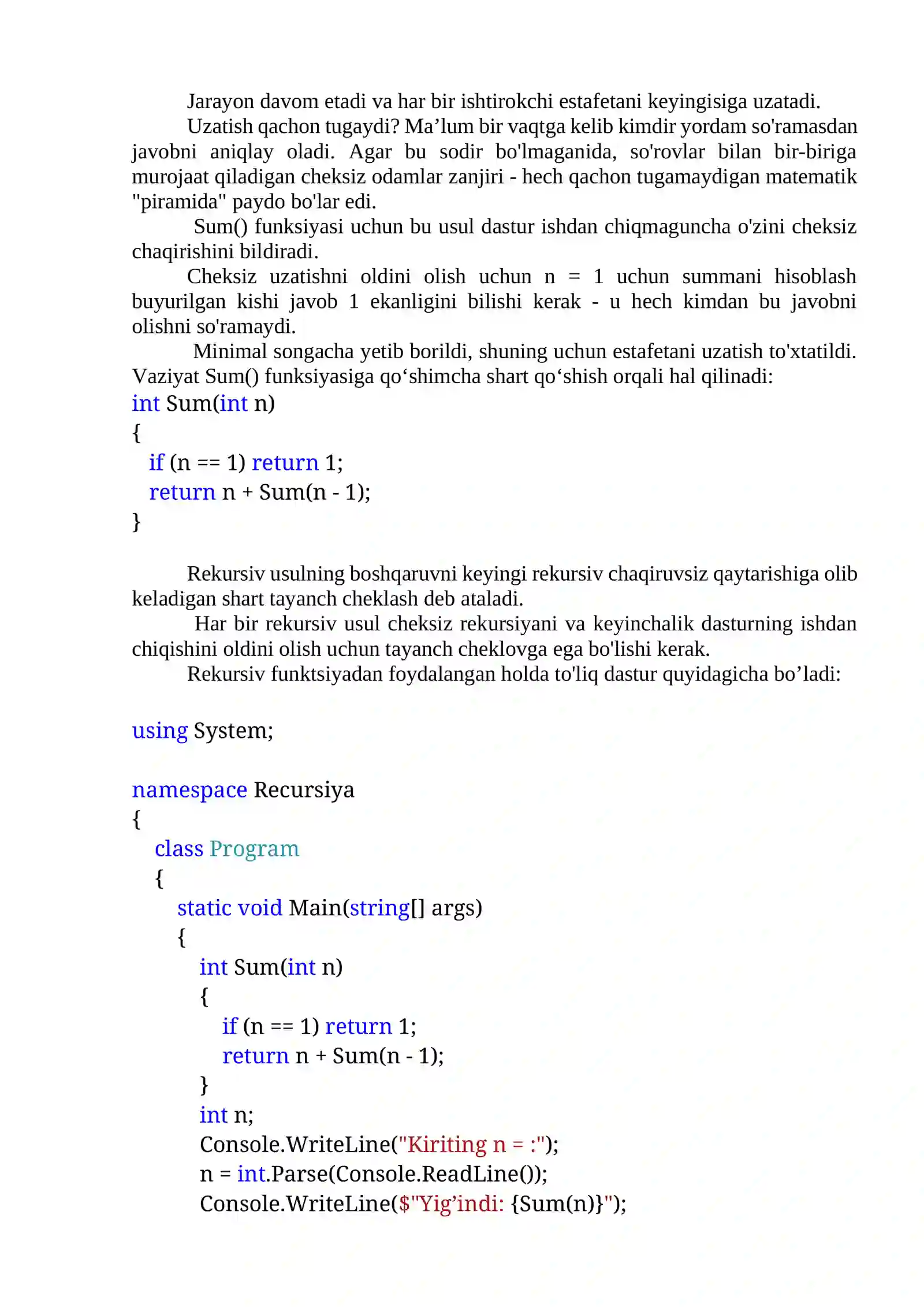 Rekursiv usul 2