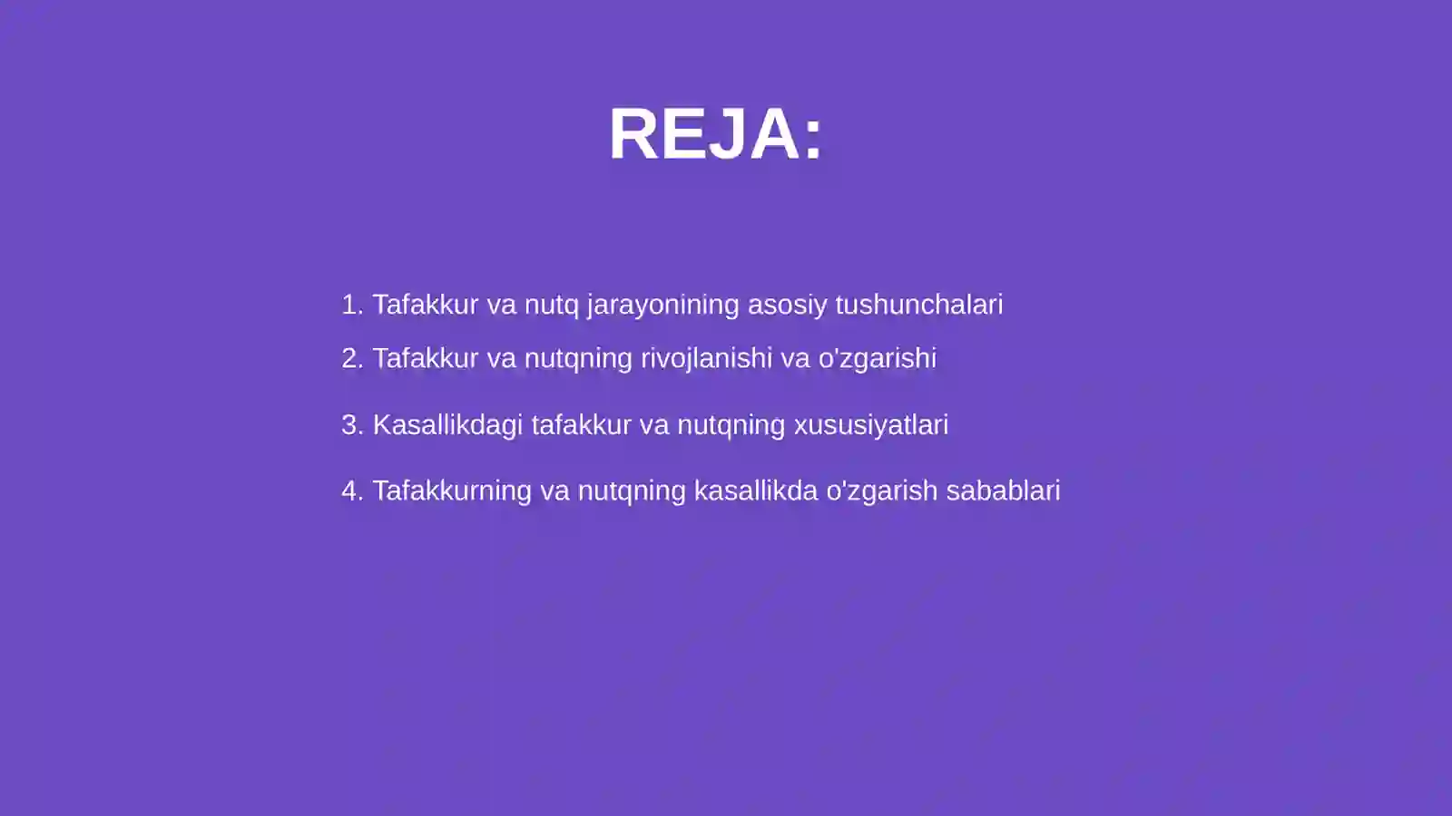 Tafakkur va nutq jarayoni 2